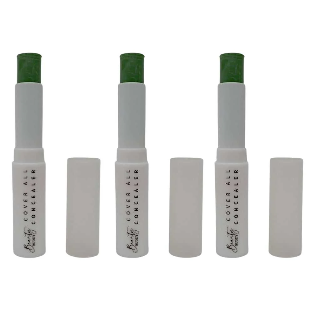 3x Beauty Buddy Cover All Concealer 03 Green 4g