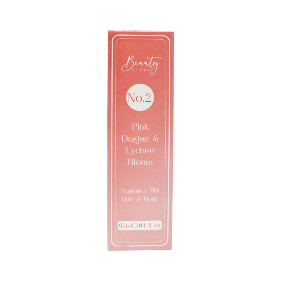 3x Beauty Buddy Fragrance Mist Hair & Body No.2 Pink Dragon & Lychee Bloom 90ml - Image 4