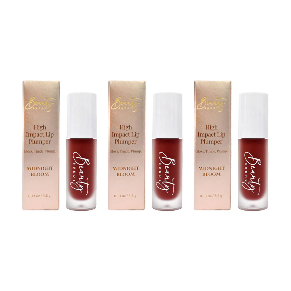 3x Beauty Buddy High Impact Lip Plumper Midnight Bloom 3.8g