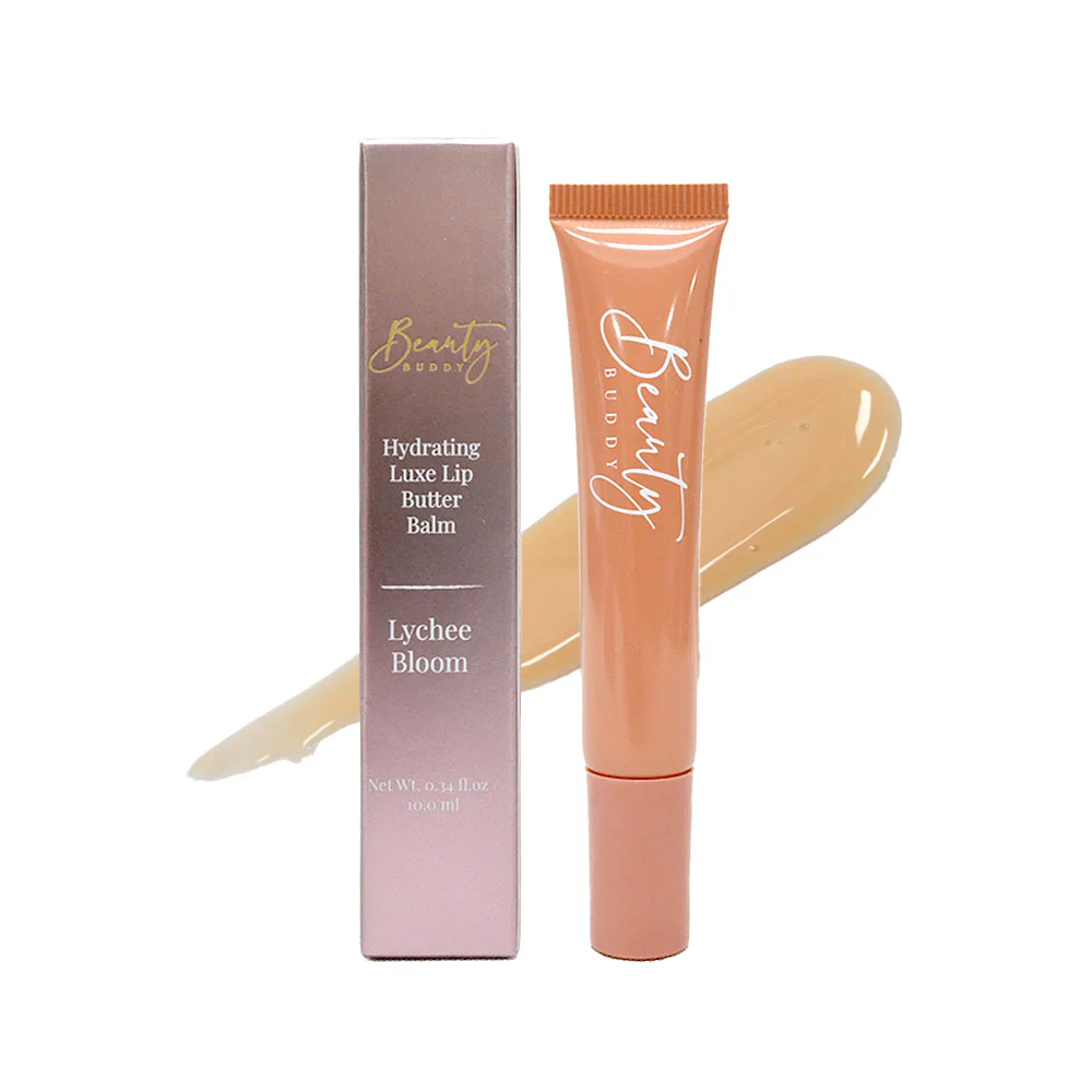 3x Beauty Buddy Hydrating Luxe Lip Butter Balm Lychee Bloom 10ml - Image 2