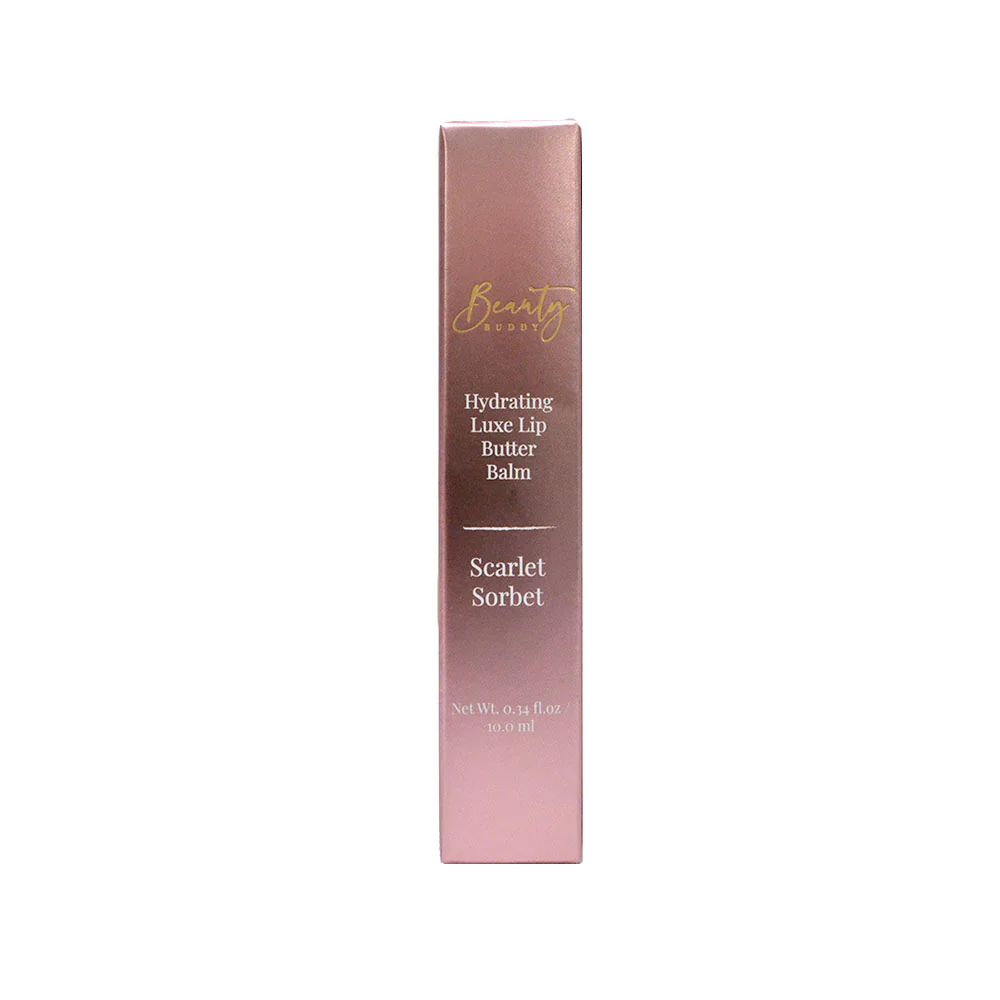 3x Beauty Buddy Hydrating Luxe Lip Butter Balm Scarlet Sorbet 10ml - Image 5