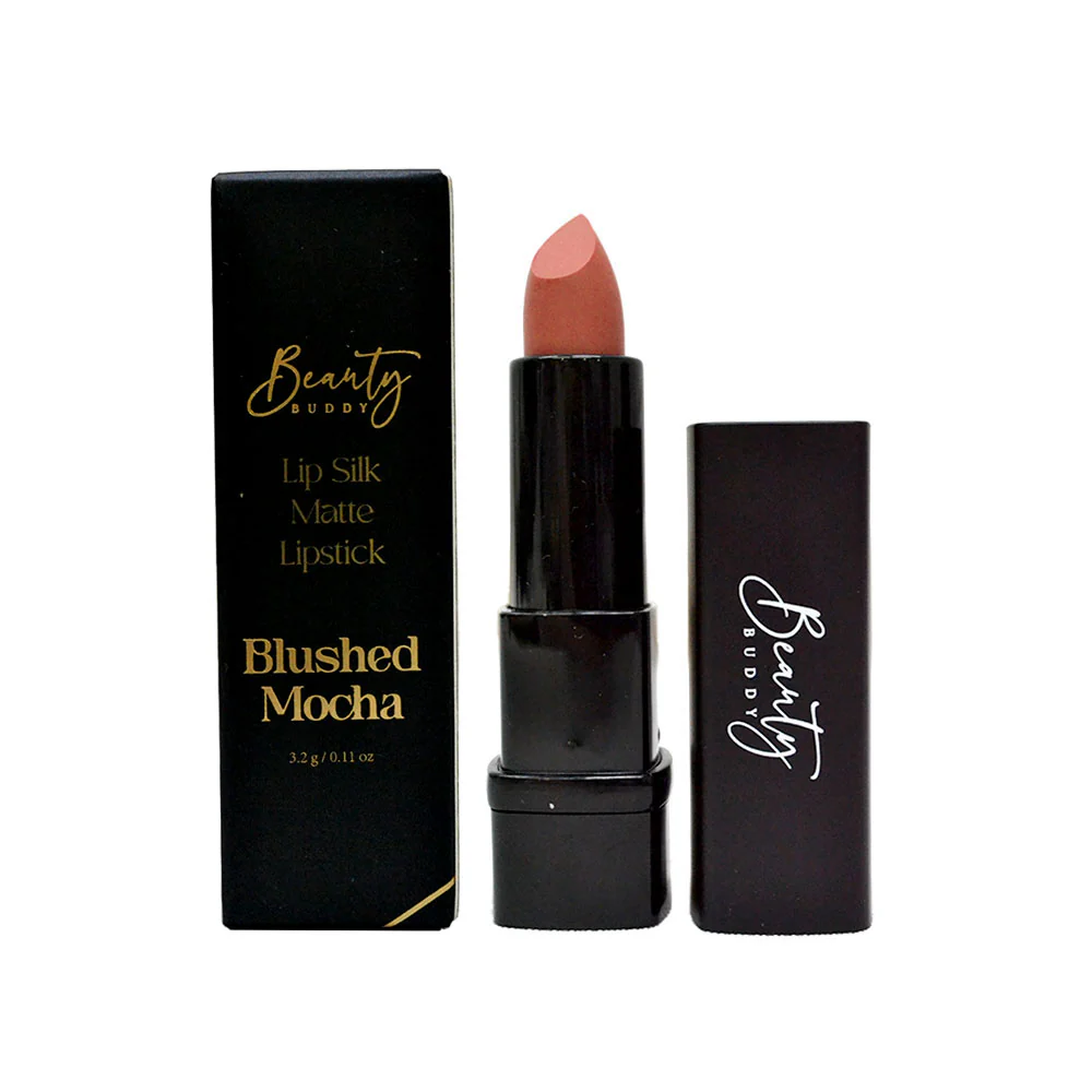 Beauty Buddy Lip Silk Matte Lipstick Blushed Mocha 3.2g - Image 3