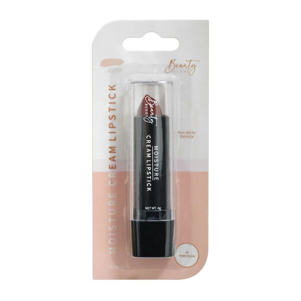 3x Beauty Buddy Moisture Cream Lipstick 06 Pink Flush 4g - Image 3