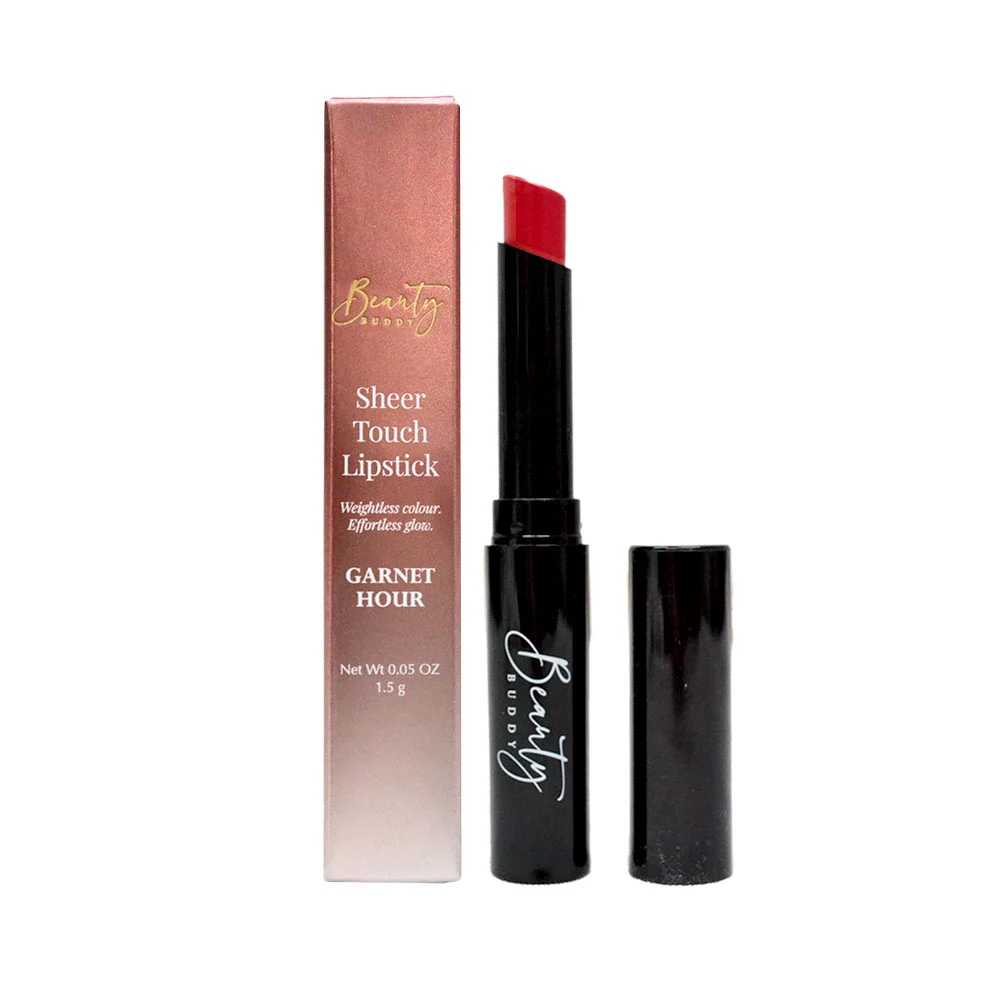 Beauty Buddy Sheer Touch Lipstick Garnet Hour 1.5g - Image 3