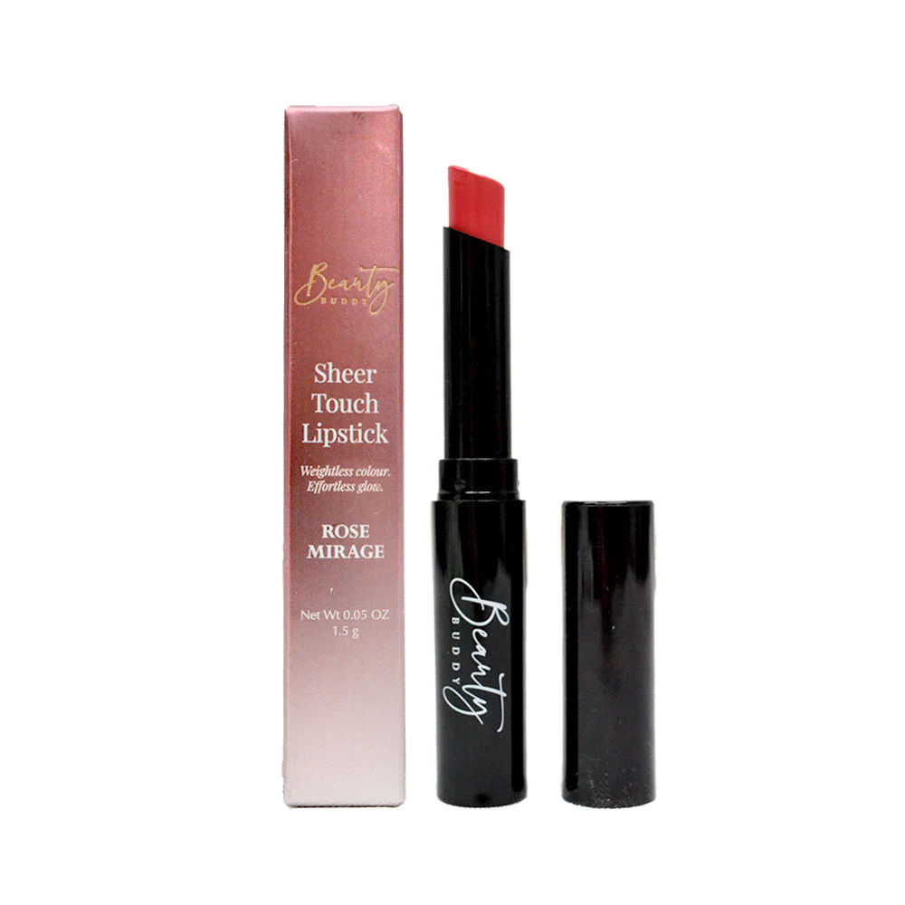 Beauty Buddy Sheer Touch Lipstick Rose Mirage 1.5g - Image 3