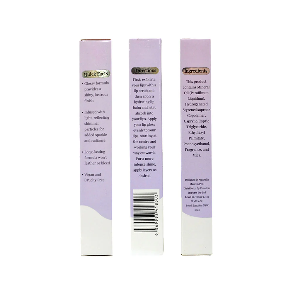 3x Beauty Buddy Shimmer Lip Gloss 01 Crystal Clear 2ml - Image 7