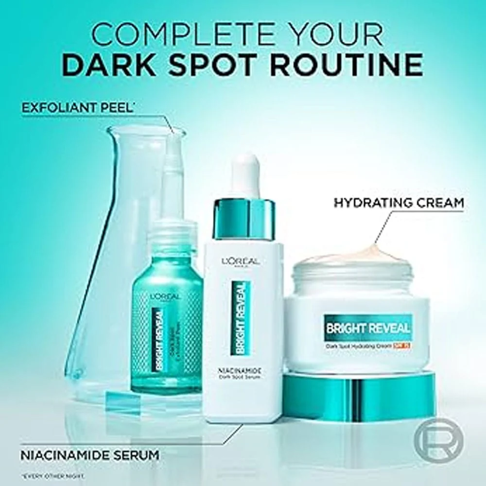 3x L'Oreal Bright Reveal Dark Spot Hydrating Cream SPF15 50ml - Image 5