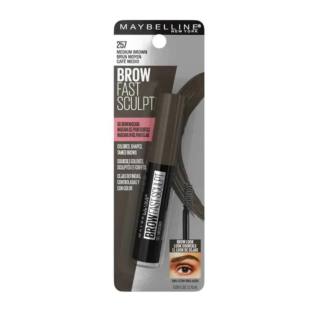 3x Maybelline Brow Fast Sculpt Gel Brown Mascara Medium Brown - Image 5