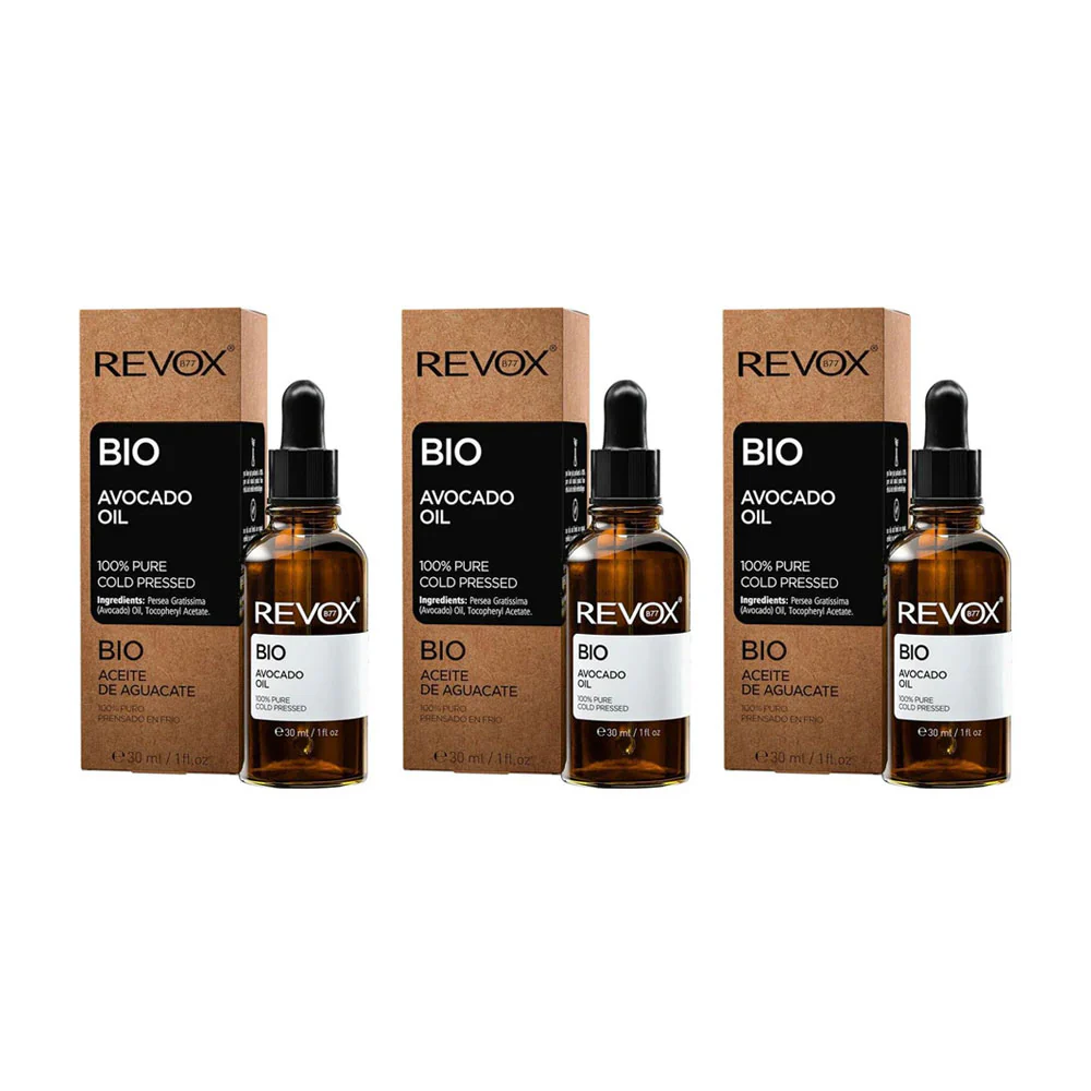 3x Revox B77 Bio Avocado Oil 100% Pure 30ml