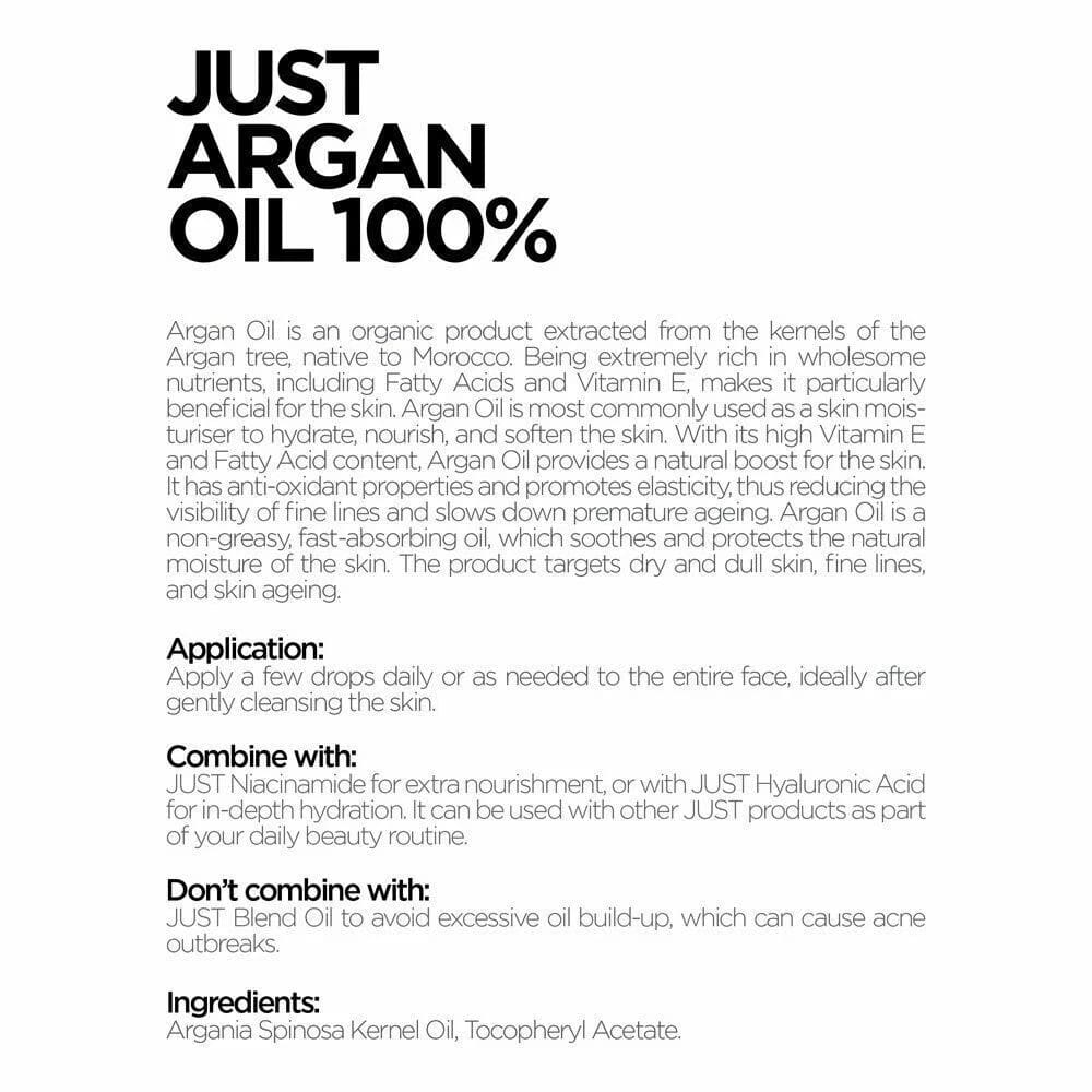 3x Revox Just Argan 100% Daily Nourishment 30ml - Image 3
