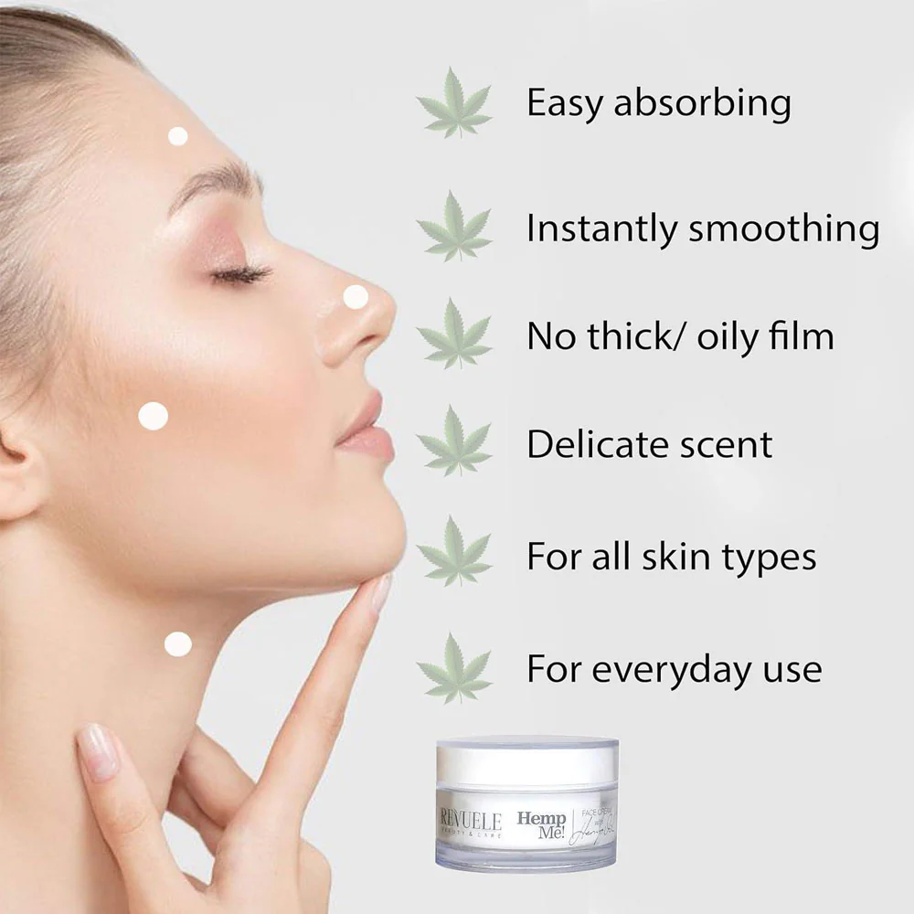 3x Revuele Hemp Me! Face Cream 50ml - Image 4