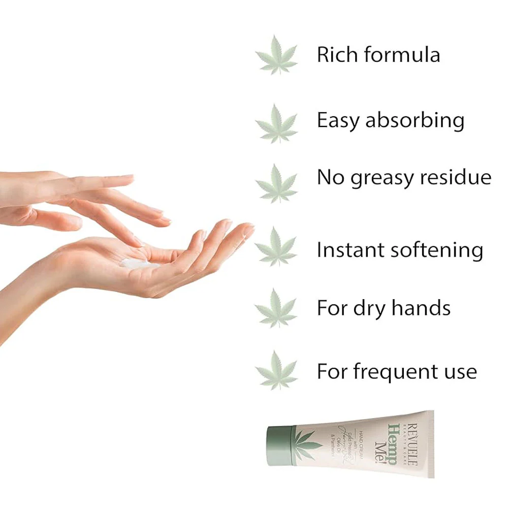 3x Revuele Hemp Me! Hand Cream 80ml - Image 3