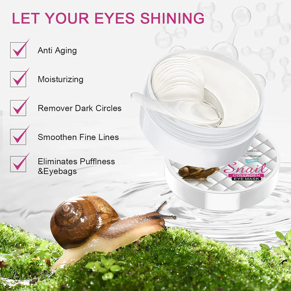 Aichun Beauty Snail Collagen Eye Mask 1.5g 60pc - Image 3