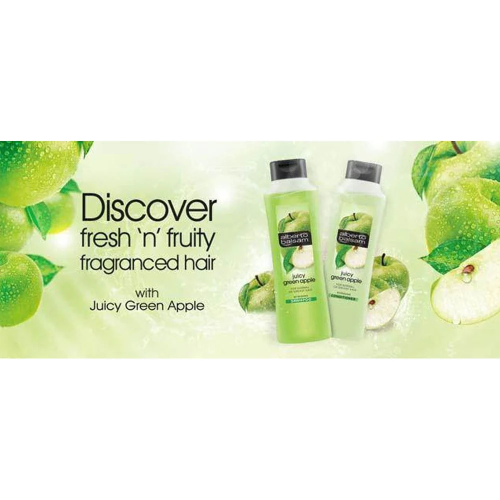 Alberto Balsam Conditioner Juicy Green Apple 350ml - Image 3