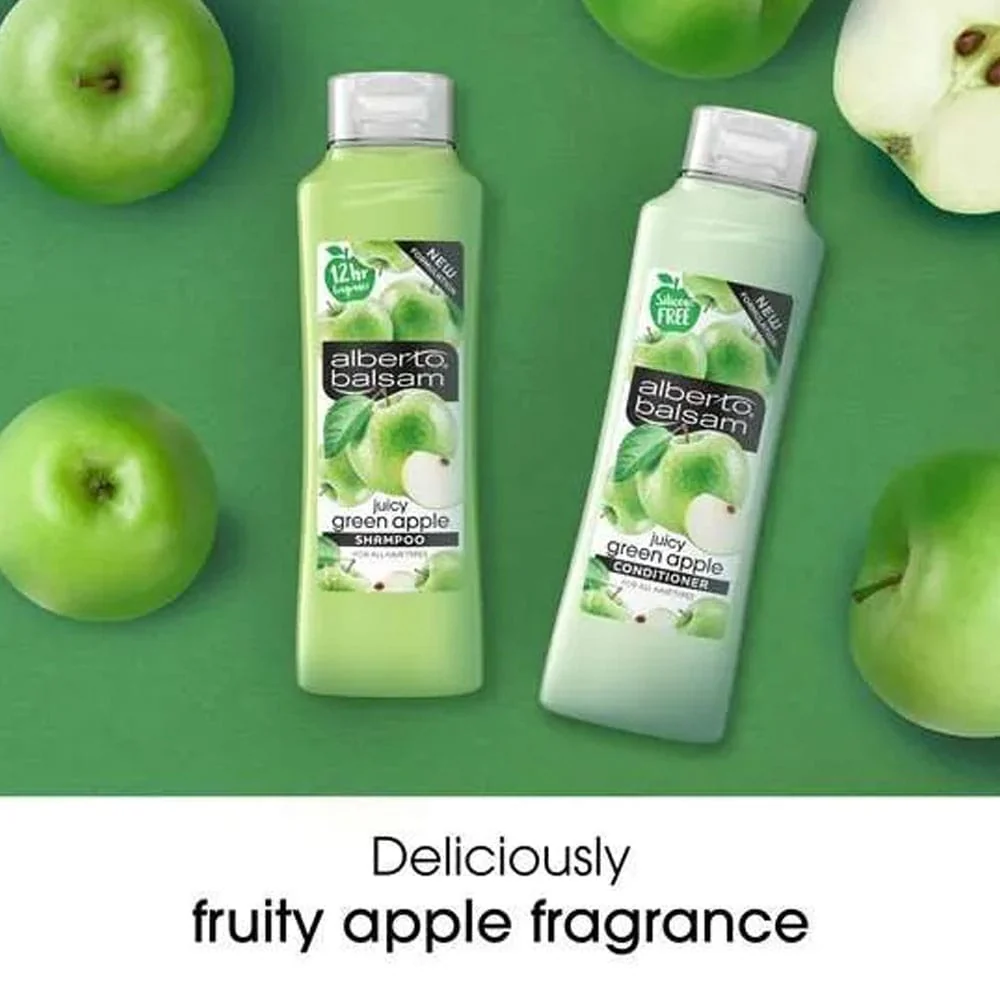 Alberto Balsam Conditioner Juicy Green Apple 350ml - Image 4