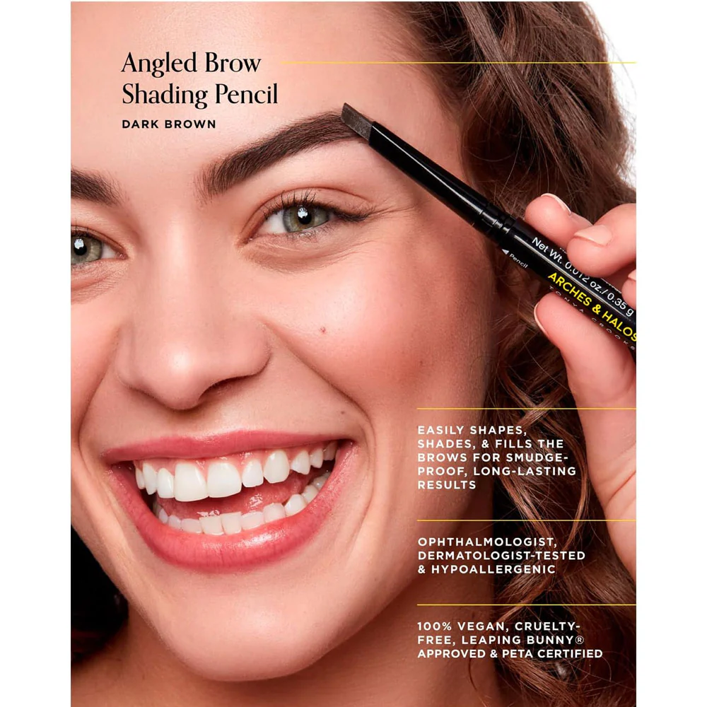 Arches & Halos Angled Brow Shading Pencil Dark Brown - Image 4