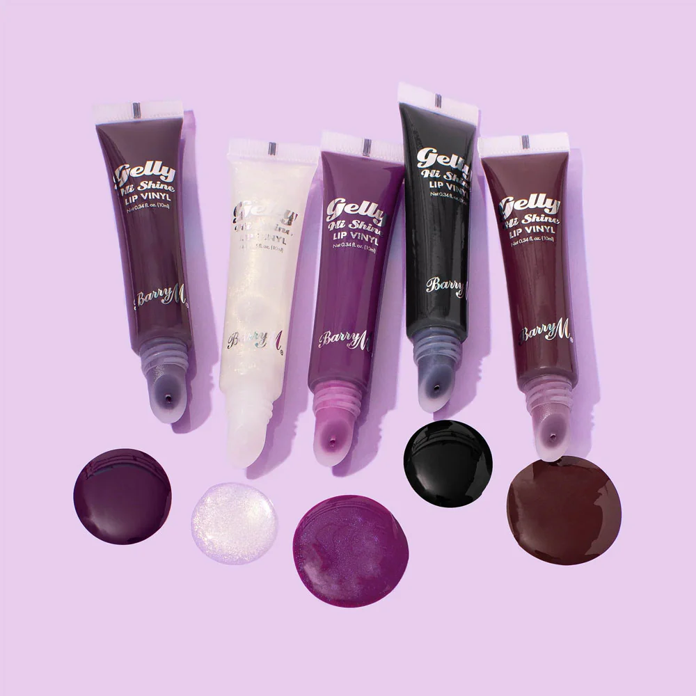Barry M Gelly Hi Shine Lip Vinyl 1 Alluring 10ml - Image 4