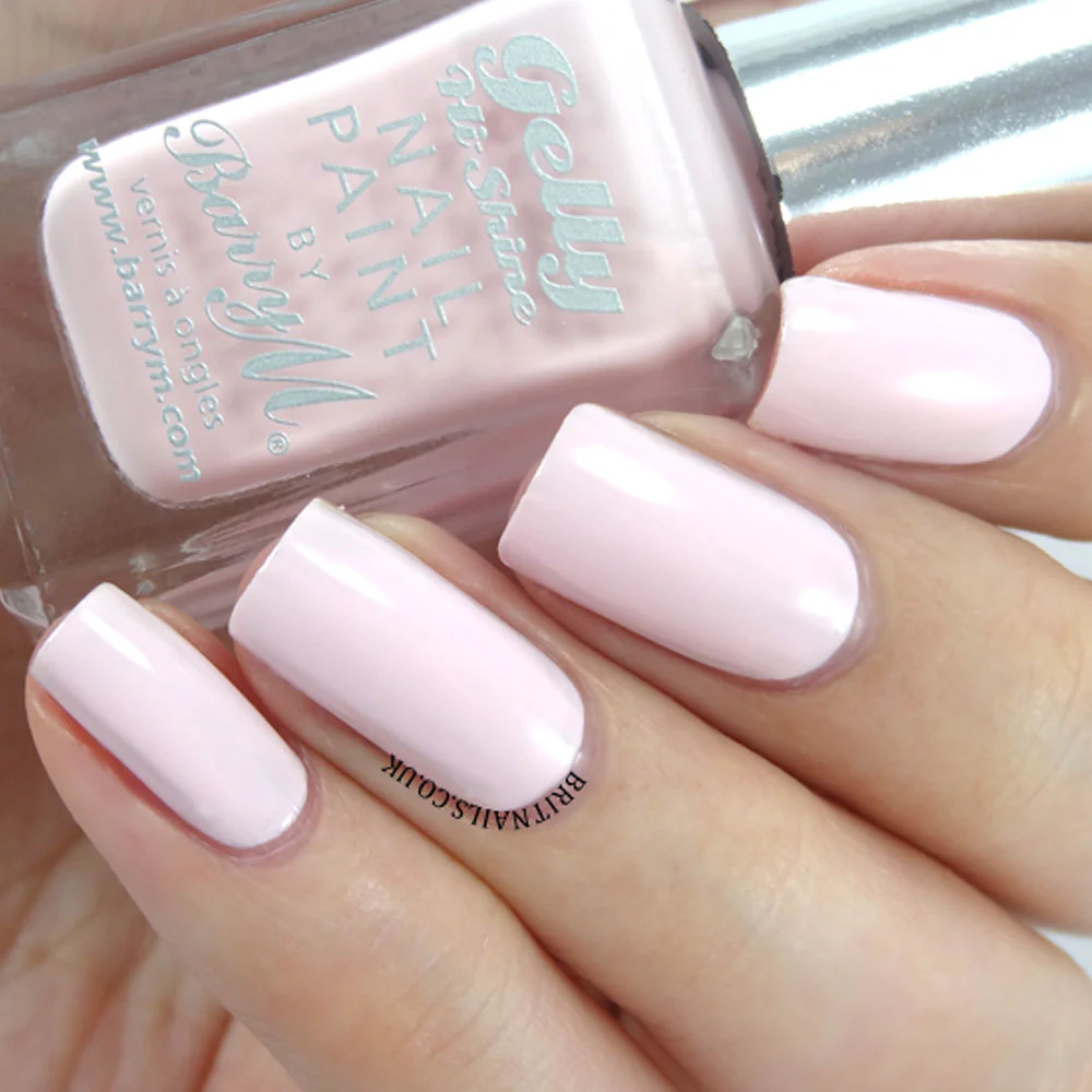 Barry M Gelly Hi Shine Nail Paint 20 Rose Hip 10ml - Image 3