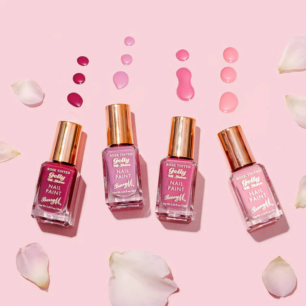 Barry M Hi Shine Nail Paint Gelly Rose Tinted 71 Crushed 10ml - Image 2