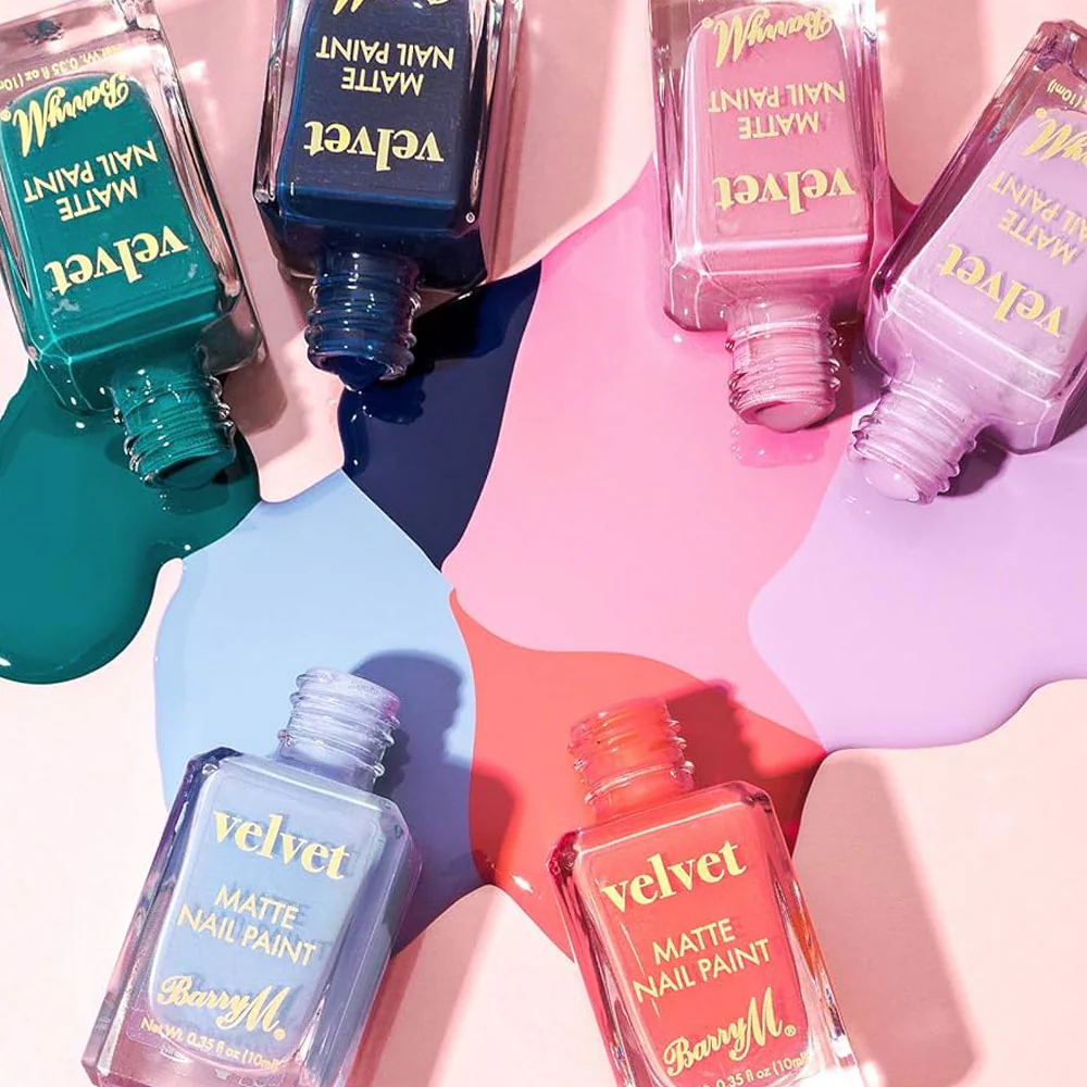 Barry M Matte Nail Paint Velvet 10 Beach Club 10ml - Image 4