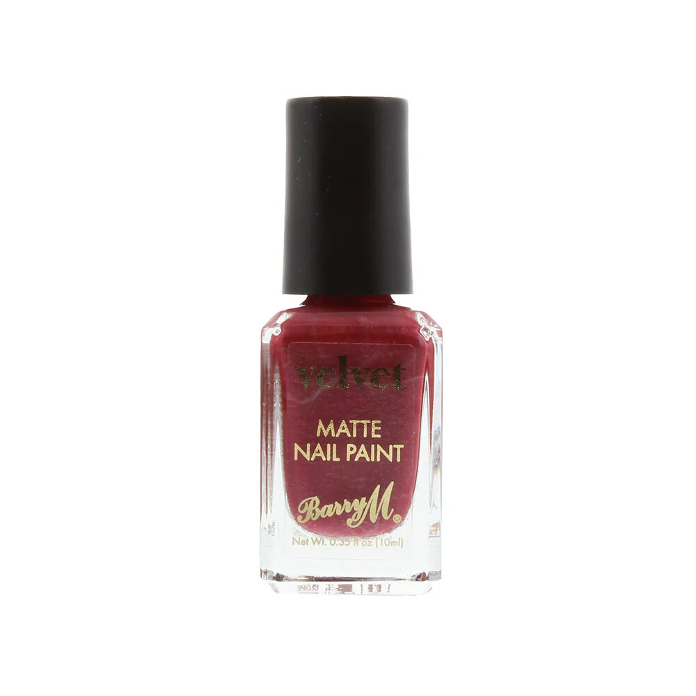 Barry M Velvet Matte Nail Polish Crimson Couture 10ml