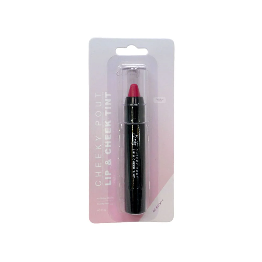 Beauty Buddy Cheeky Pout Lip & Cheek Tint 01 Believe 3g - Image 3