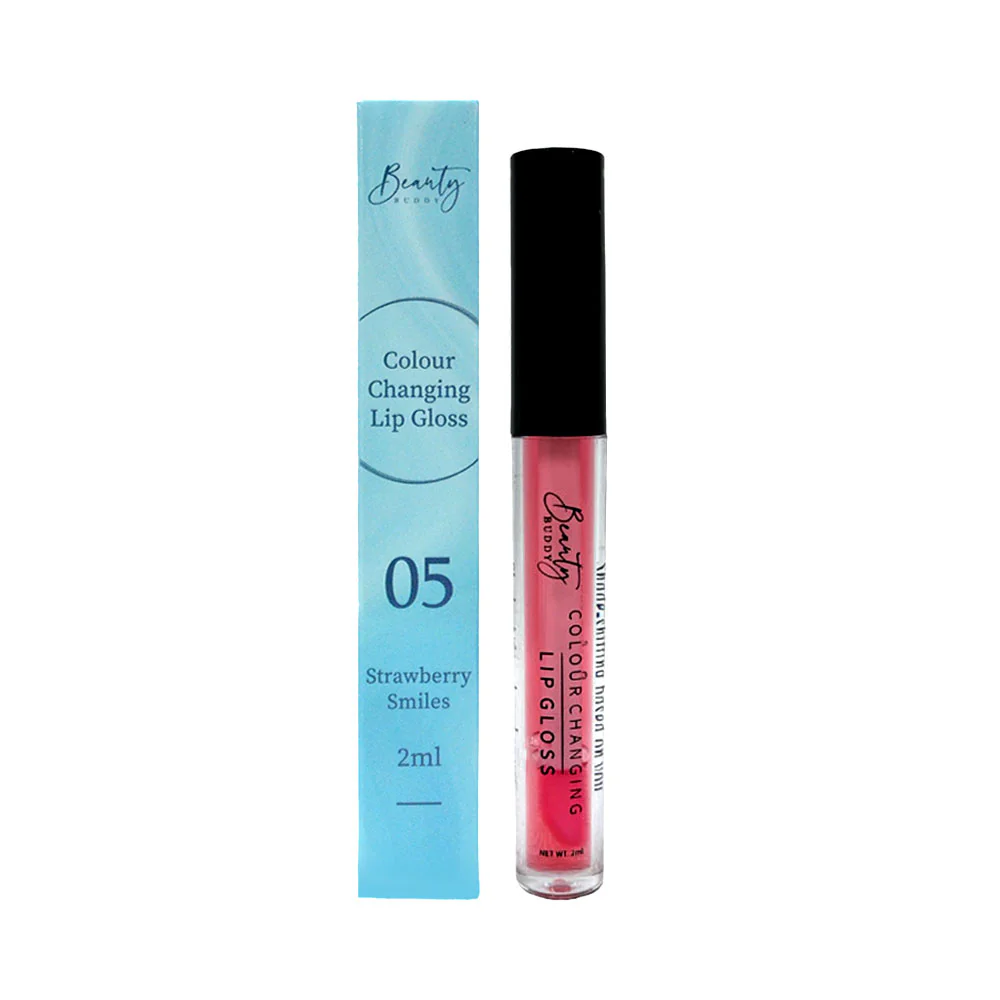 Beauty Buddy Colour Changing Lip Gloss 05 Strawberry Smiles 2ml - Image 2