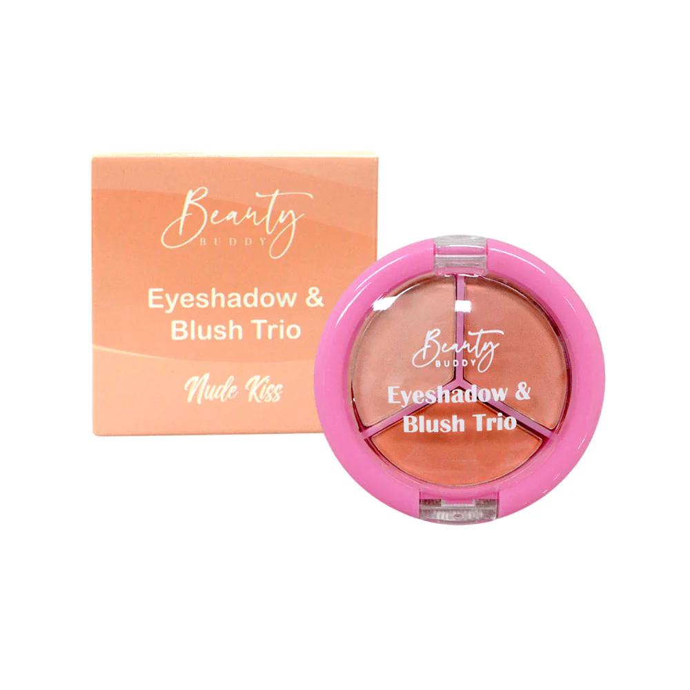 Beauty Buddy Eyeshadow & Blush Trio Nude Kiss - Image 3