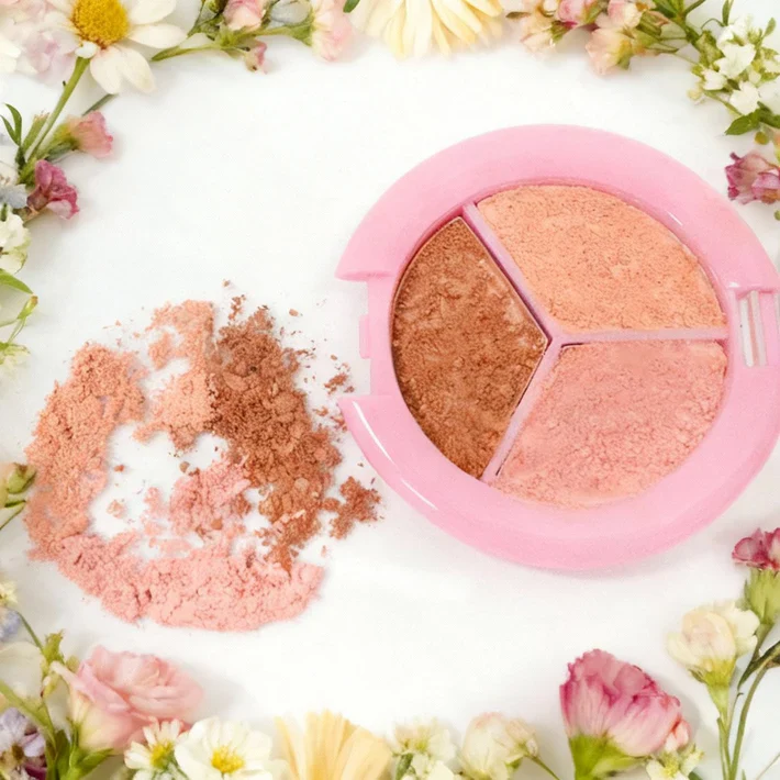 Beauty Buddy Eyeshadow & Blush Trio Peach Whirl - Image 2