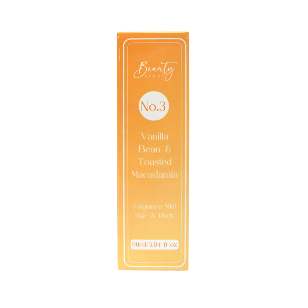 Beauty Buddy Fragrance Mist Hair & Body No.3 Vanilla Bean & Toasted Macadamia 90ml - Image 3