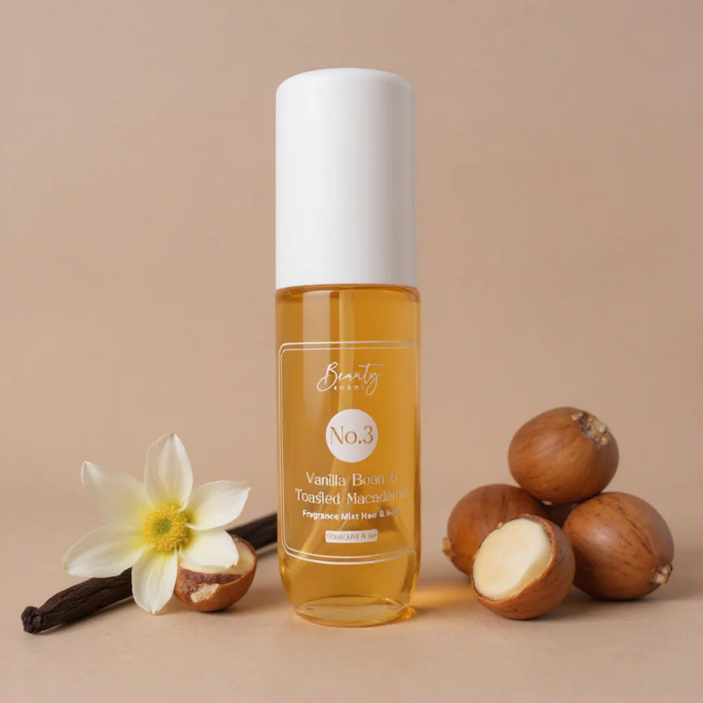 Beauty Buddy Fragrance Mist Hair & Body No.3 Vanilla Bean & Toasted Macadamia 90ml - Image 4