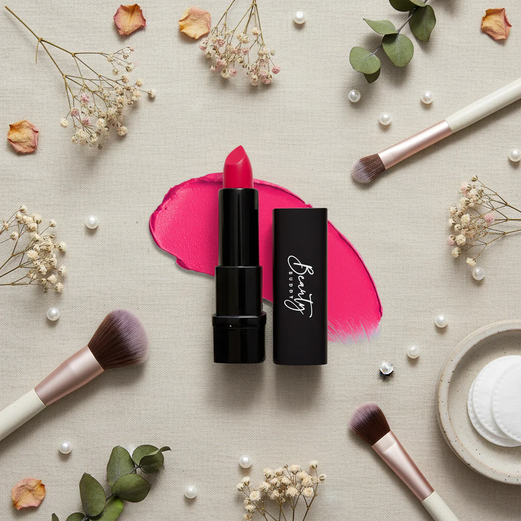 Beauty Buddy Lip Silk Matte Lipstick Crimson Poise 3.2g - Image 2