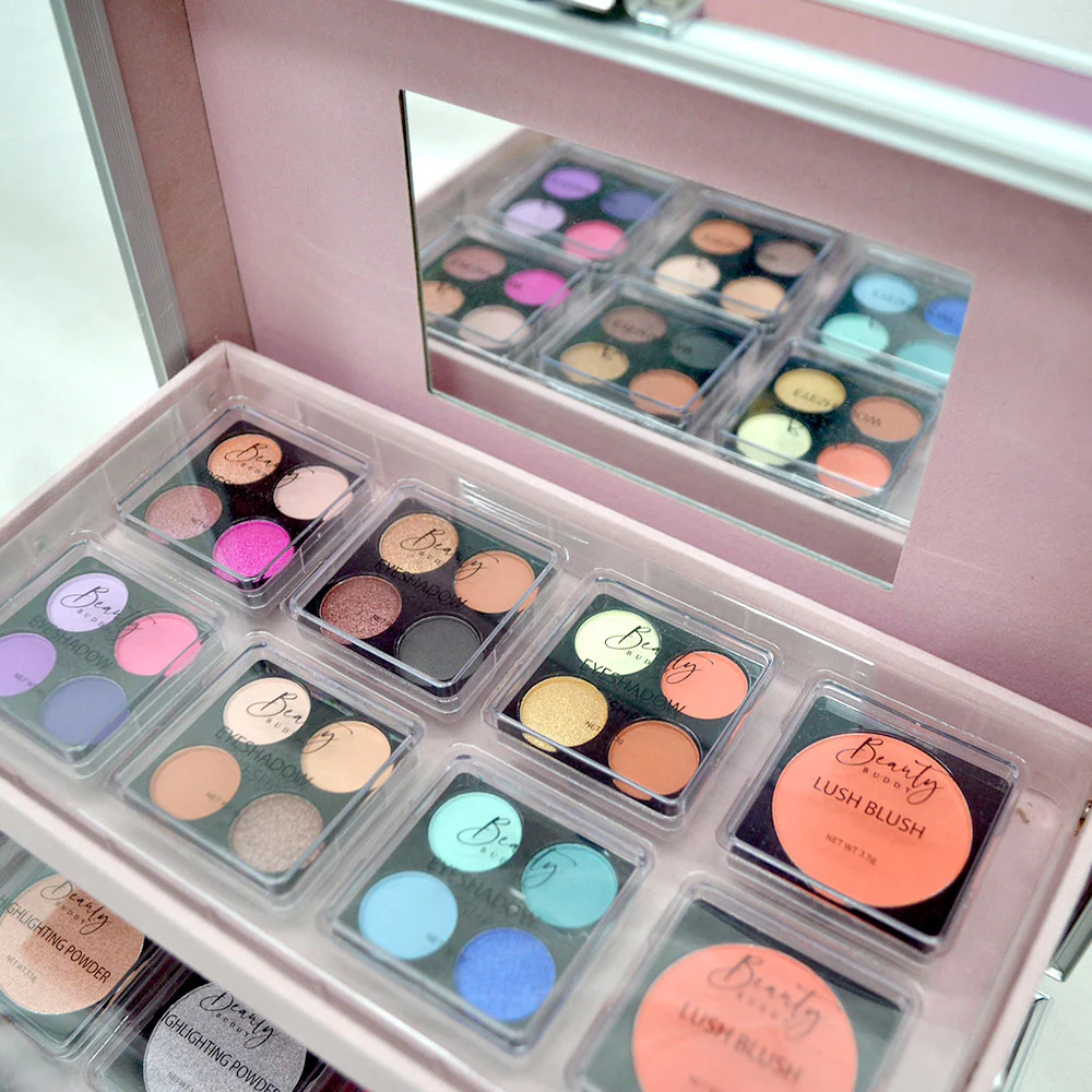 Beauty Buddy Makeup Essentials Kit & Train Case - Image 4