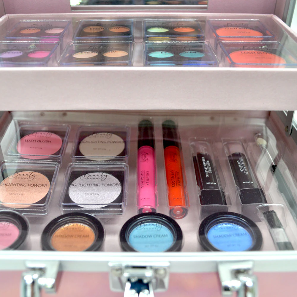 Beauty Buddy Makeup Essentials Kit & Train Case - Image 6