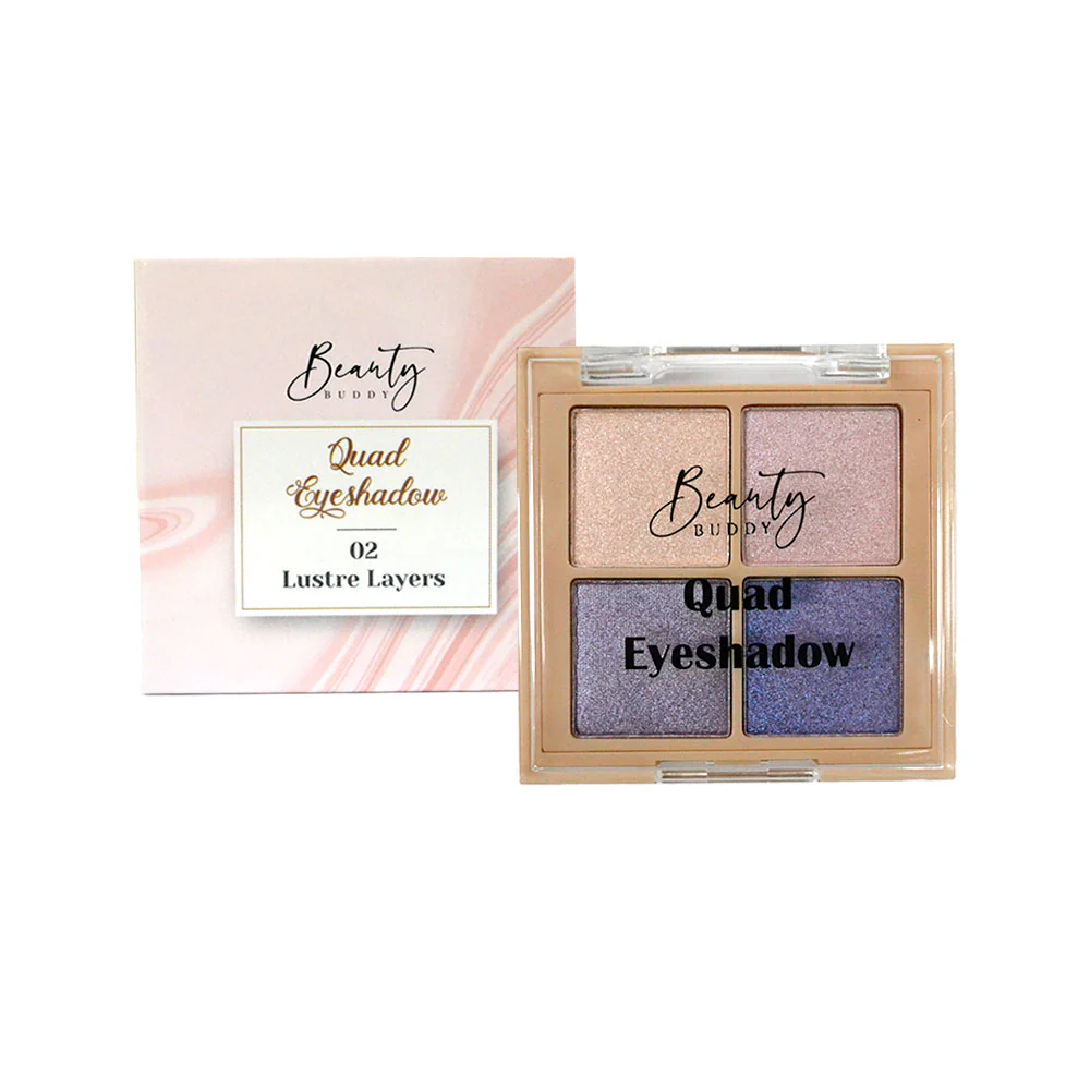 Beauty Buddy Quad Eyeshadow 02 Lustre Layers - Image 4