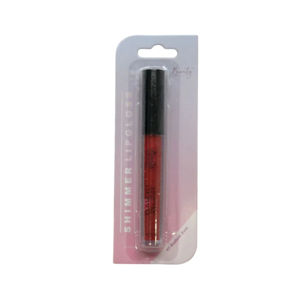Beauty Buddy Shimmer Lip Gloss 03 Radiant Rose 2ml - Image 3