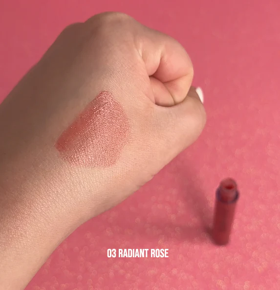 Beauty Buddy Shimmer Lip Gloss 03 Radiant Rose 2ml - Image 4