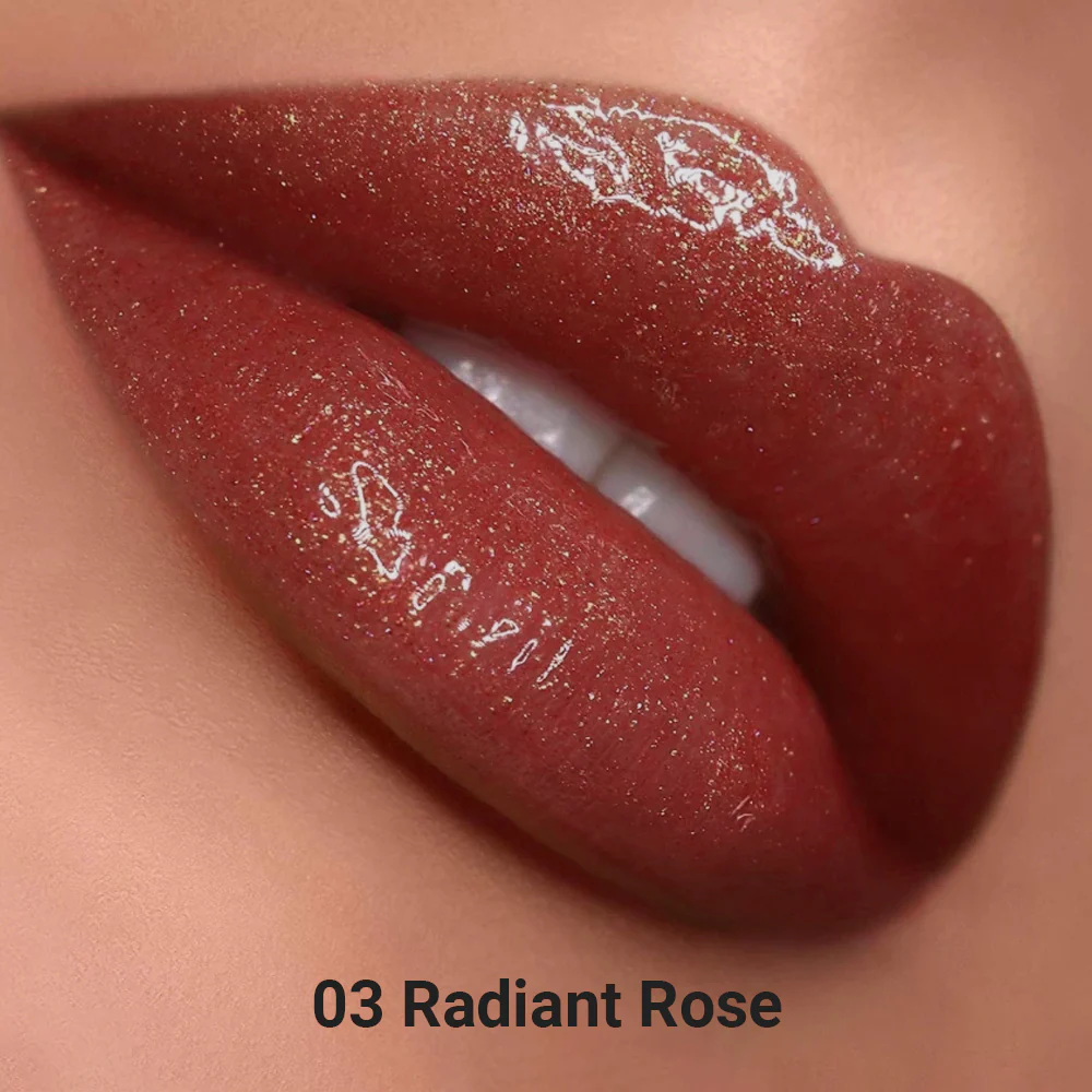 Beauty Buddy Shimmer Lip Gloss 03 Radiant Rose 2ml - Image 5