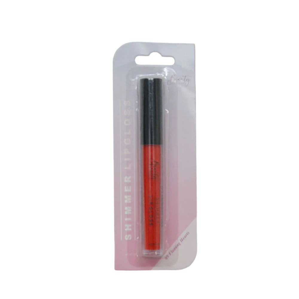 Beauty Buddy Shimmer Lip Gloss 05 Flaming Hearts 2ml - Image 3