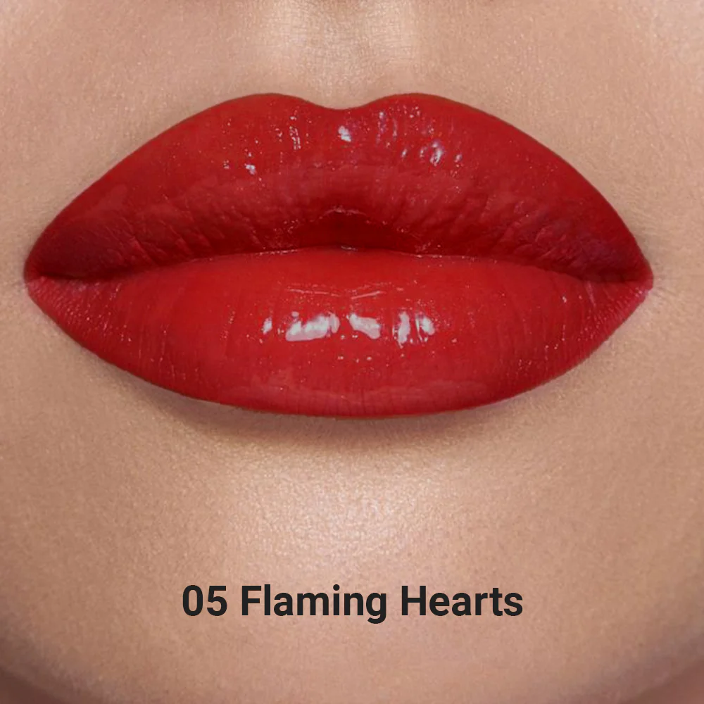 Beauty Buddy Shimmer Lip Gloss 05 Flaming Hearts 2ml - Image 4