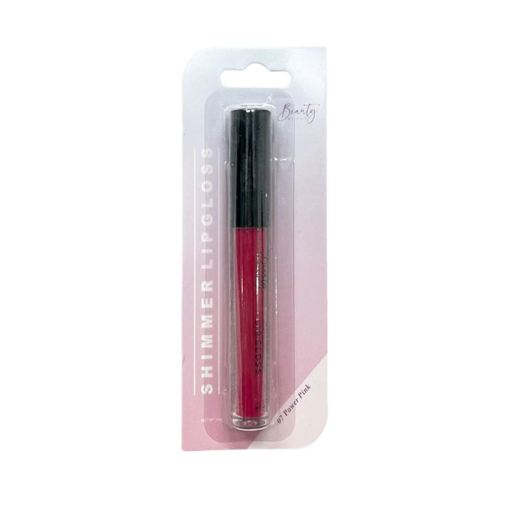 Beauty Buddy Shimmer Lip Gloss 07 Power Pink 2ml - Image 3