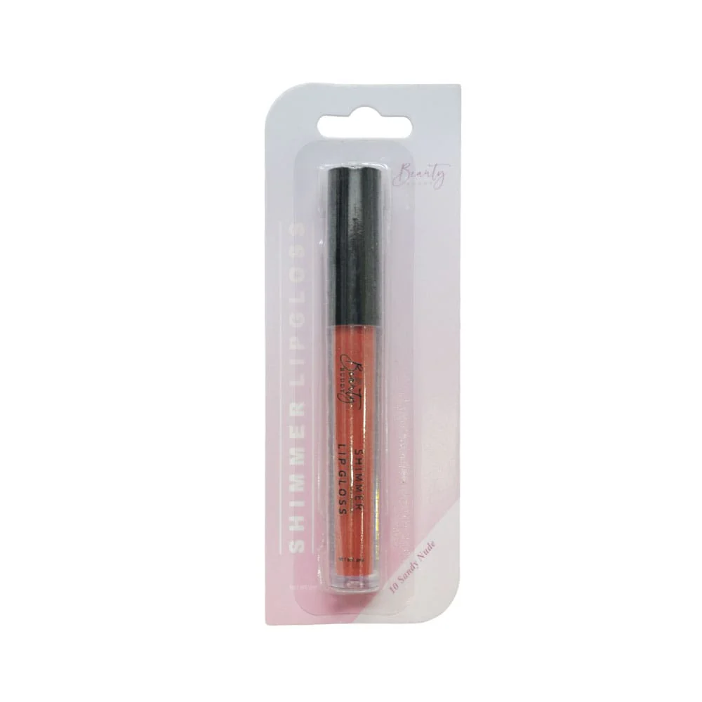 Beauty Buddy Shimmer Lip Gloss 10 Sandy Nude 2ml - Image 3