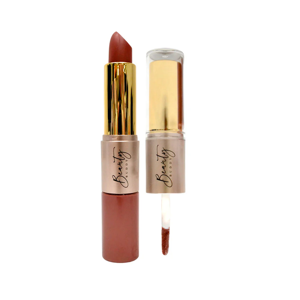 Beauty Buddy Velvet Gold 2-in-1 Matte Lipstick & Liquid Lipstick 05 Red Allure - Image 4