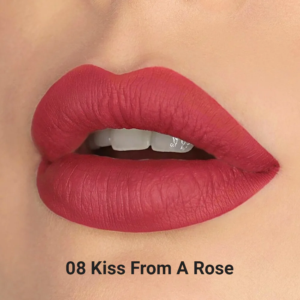 Beauty Buddy Velvet Matte Lipstick 08 Kiss From A Rose 4g - Image 6