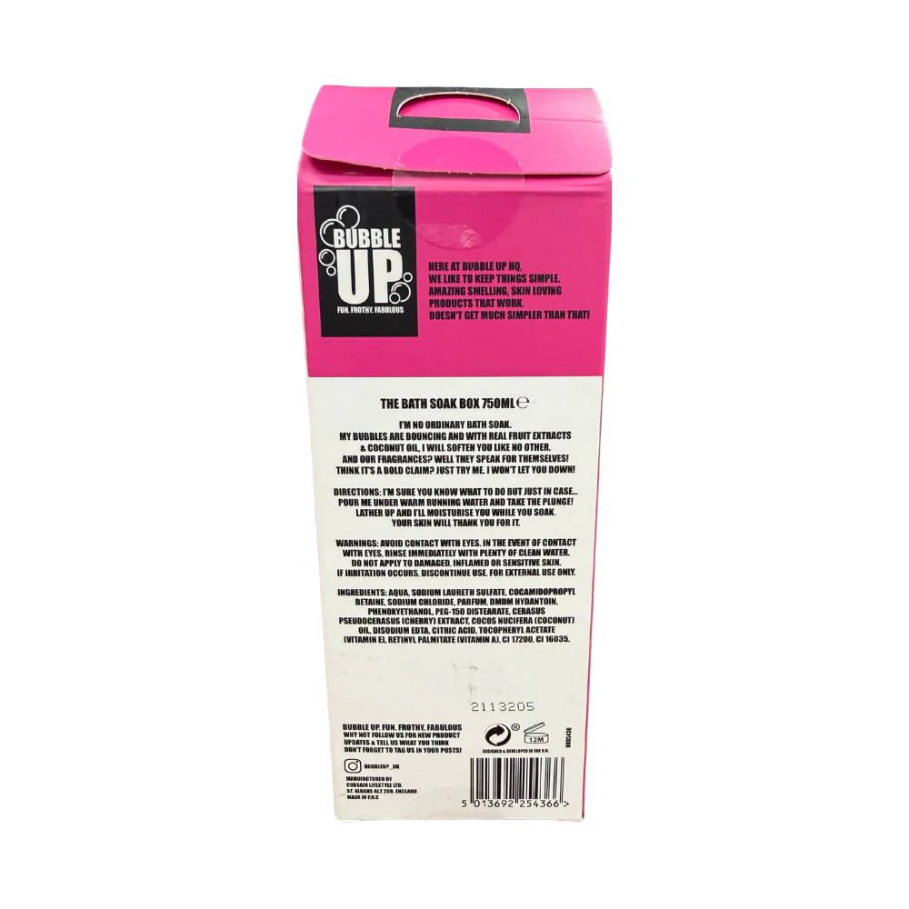 Bubble Up The Bath Soak Box You Are Berry Cute 750ml - Image 2