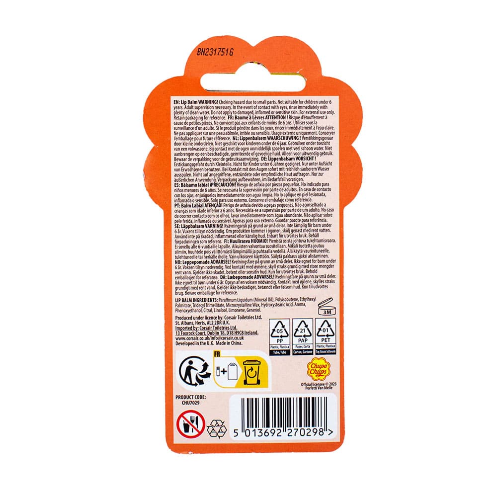 Chupa Chups Lip Balm Orange Pop - Image 3