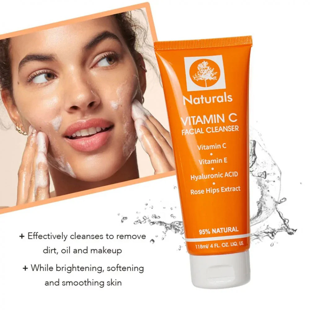 Cibee Vitamin C, Vitamin E, Hyaluronic Acid & Rosehip Facial Cleanser 118ml - Image 3