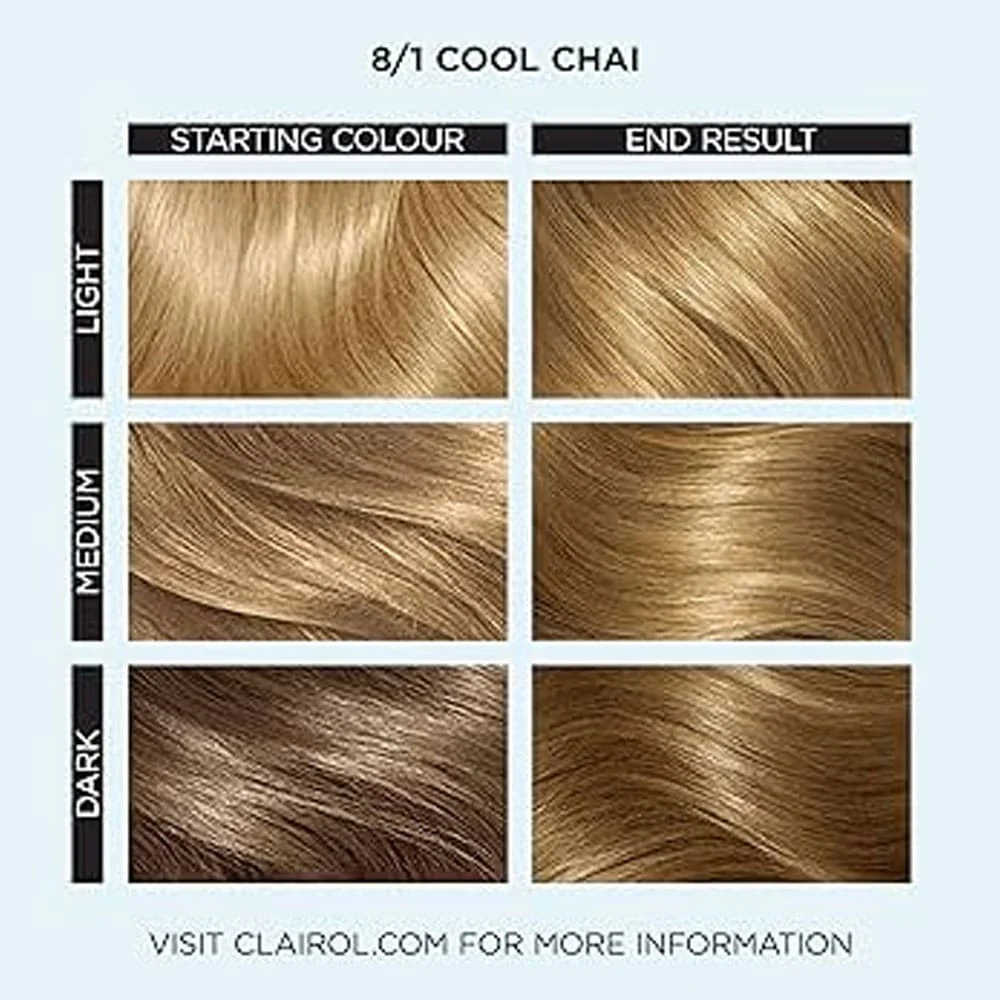 Clairol Professional Permanent Colour Cream Colour Studio 8/1 Cool Chai - Image 4