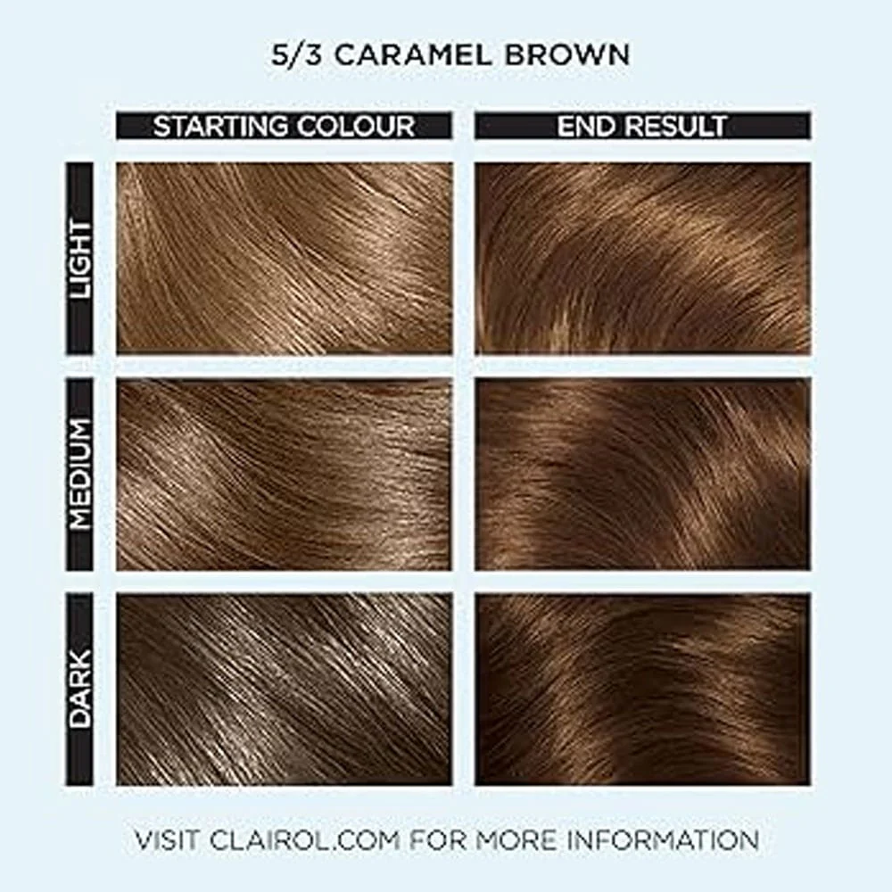 Clairol Professional Permanent Hair Cream Colour Studio 5/3 Caramel Brown - Image 3