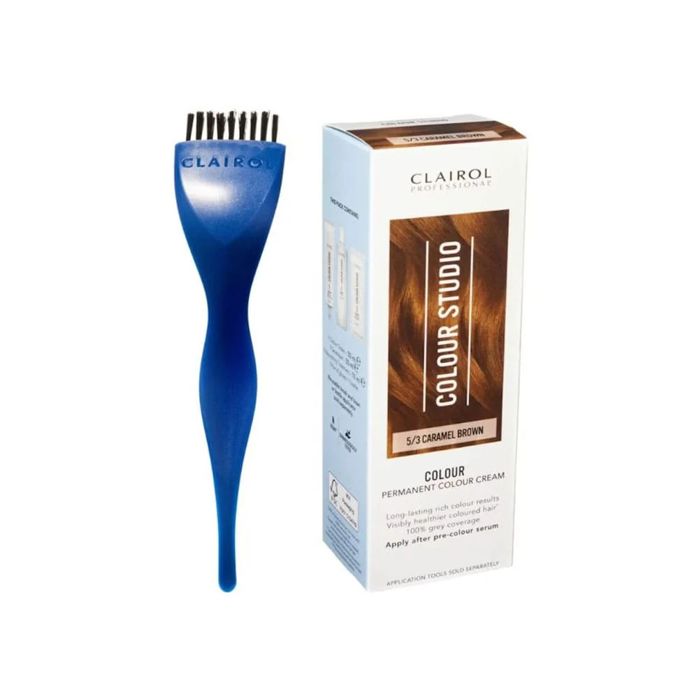 Clairol Professional Permanent Hair Cream Colour Studio 5/3 Caramel Brown - Image 4